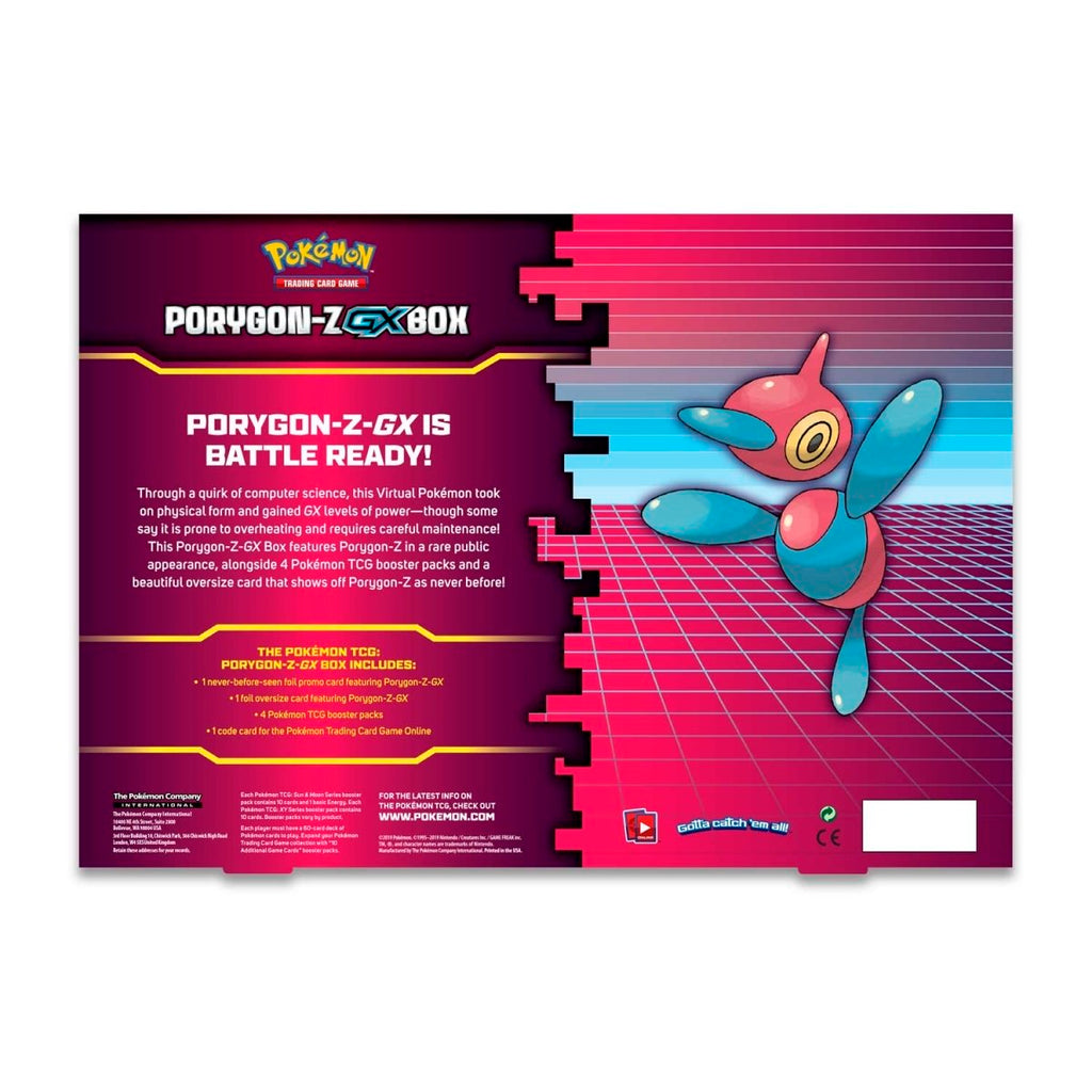 Pokémon TCG Porygon-Z GX Box - Back