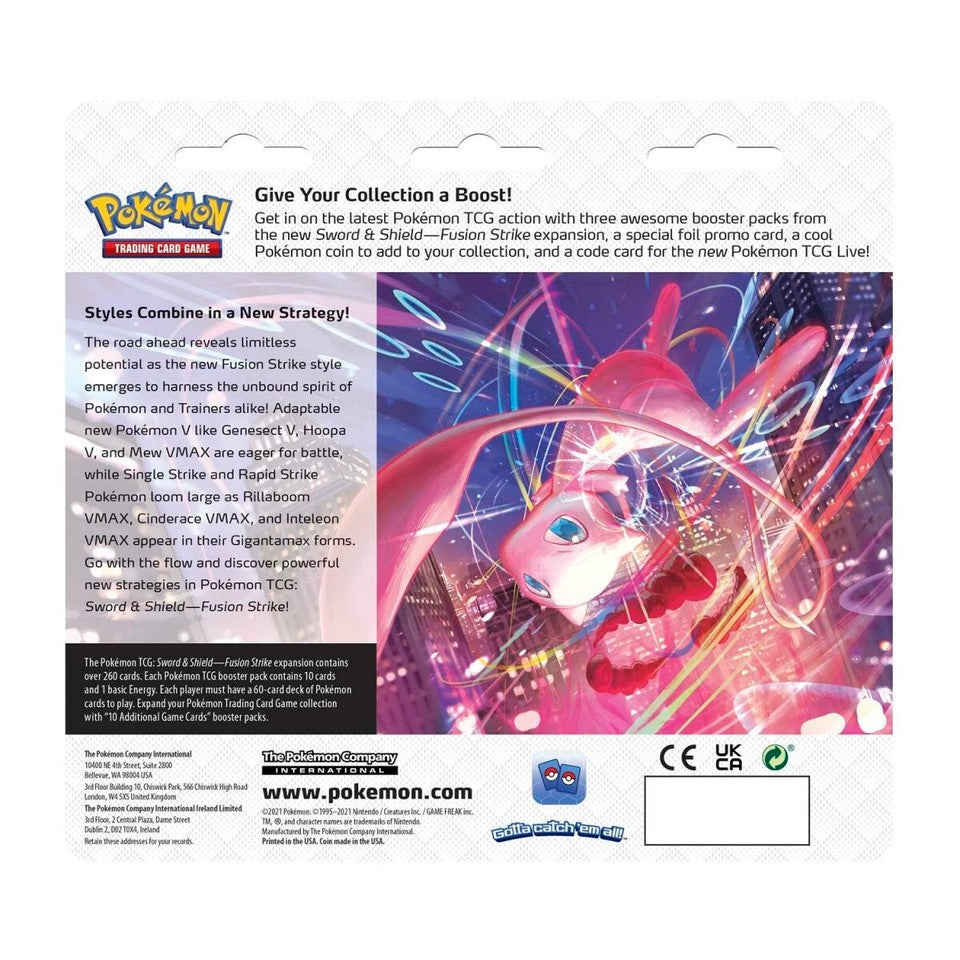 Pokémon Sword & Shield Fusion Strike 3-Pack Blister (Espeon)